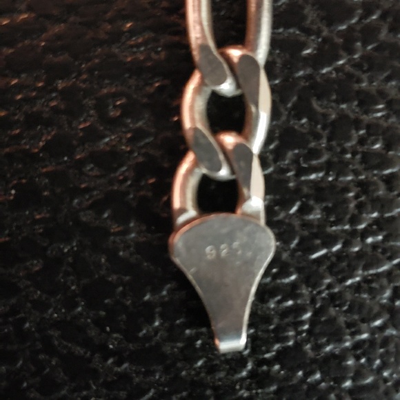 Sterling silver Figaro necklace